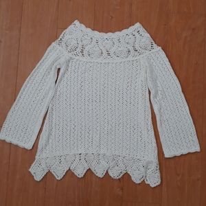 Crochet long sleeve top